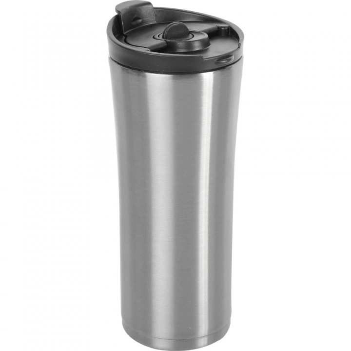 Gümüş 500 ml French Press Özellikli Lazer Logo Baskılı Kurumsal Promosyon Termos